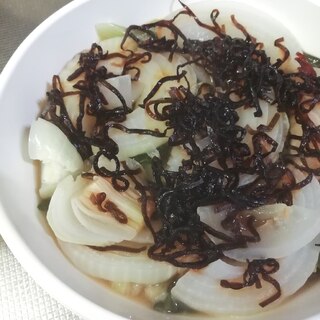 レンジで＊新玉ねぎのバター塩昆布